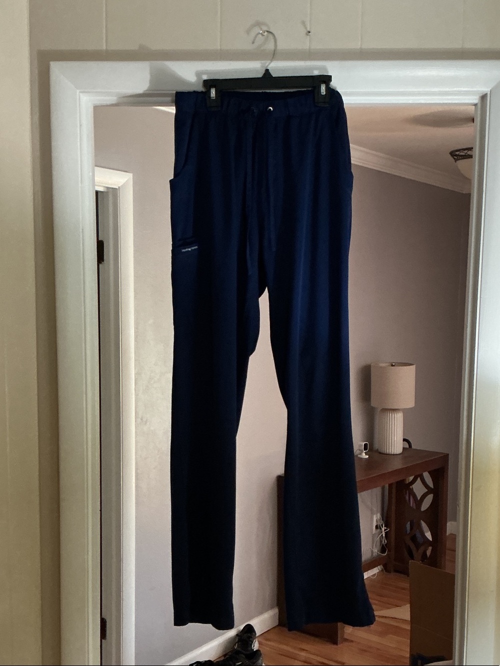 healing hands Navy Women's Drawstring Scrub Joggers